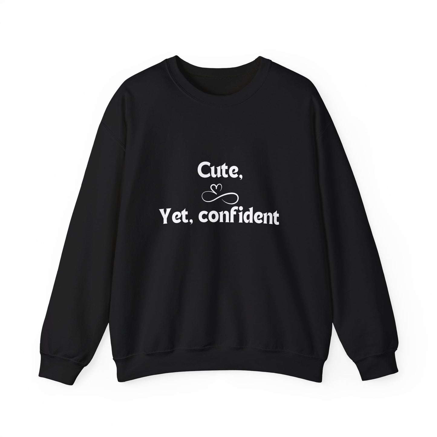 black crew neck sweatshirt for women